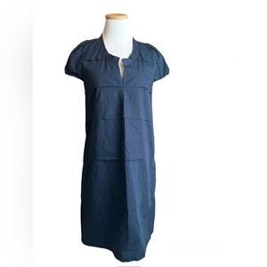 J CREW Navy Blue Tiered Cap Sleeve Dress - Size 2
